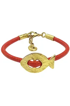 Браслет з  рибкою_Red Gold