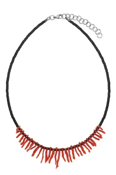 Кораловий чокер "Red & Black"
